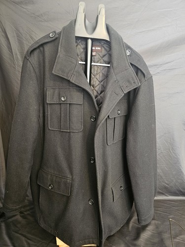 MICHAEL KORS GIACCA CAPPOTTO LANA PEA UOMO XL Nuovo $399 00