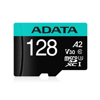 128GB AData Premier Pro microSDXC CL10 UHS-I U3 V30 A2 Memory Card w/SD Adapter - Image 1 of 4