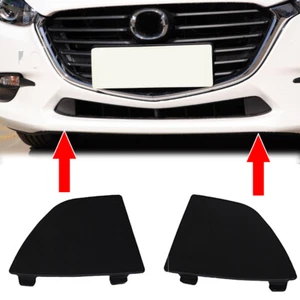 2Pcs Front Bumper Lower Grille Tow Hook Eye Cover Caps For Mazda 3 2016 - 2018 - Picture 1 of 6