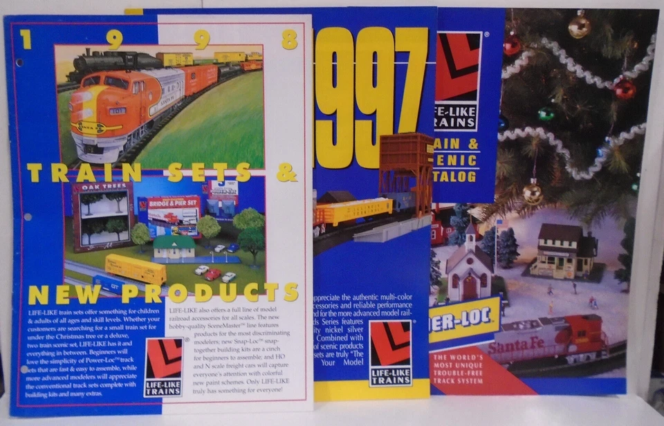 VINTAGE LIFE-LIKE MODEL TRAIN 1997 & 1998 DEALERS CATALOGS - Image 1 of 4