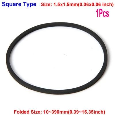 1.5mm Universal Rubber Square Type Drive Belt Tape for Walkman Cassette Recorder - Image 1 of 4