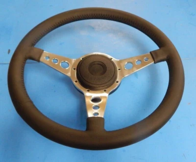 Nuevo Volante Cuero 14" con Buje Adaptador Jaguar XJ6 1974-87 XJS Moto-Lita  Foto 1 de 3