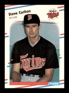 1988 Fleer Steve Carlton #7 Minnesota Twins