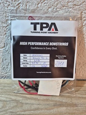 TPA Mathews Halon 32 Custom Bow String and Cables. Red/Black 452xtra - Image 1 of 2