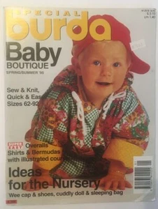 English BURDA Sewing PATTERN MAGAZINE~Baby Boutique Spring/Summer 95, sz 3mo-2yr - Picture 1 of 12