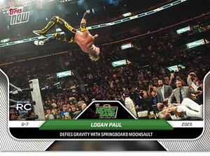 Tarjeta 2025 WWE Topps AHORA Logan Paul #65 RC Rookie Money In The Bank - CANTIDAD - Imagen 1 de 2