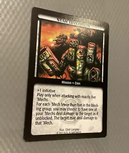 Battletech - CCG - STAR DIVERSION - Rare - Ungraded Limited - Picture 1 of 1