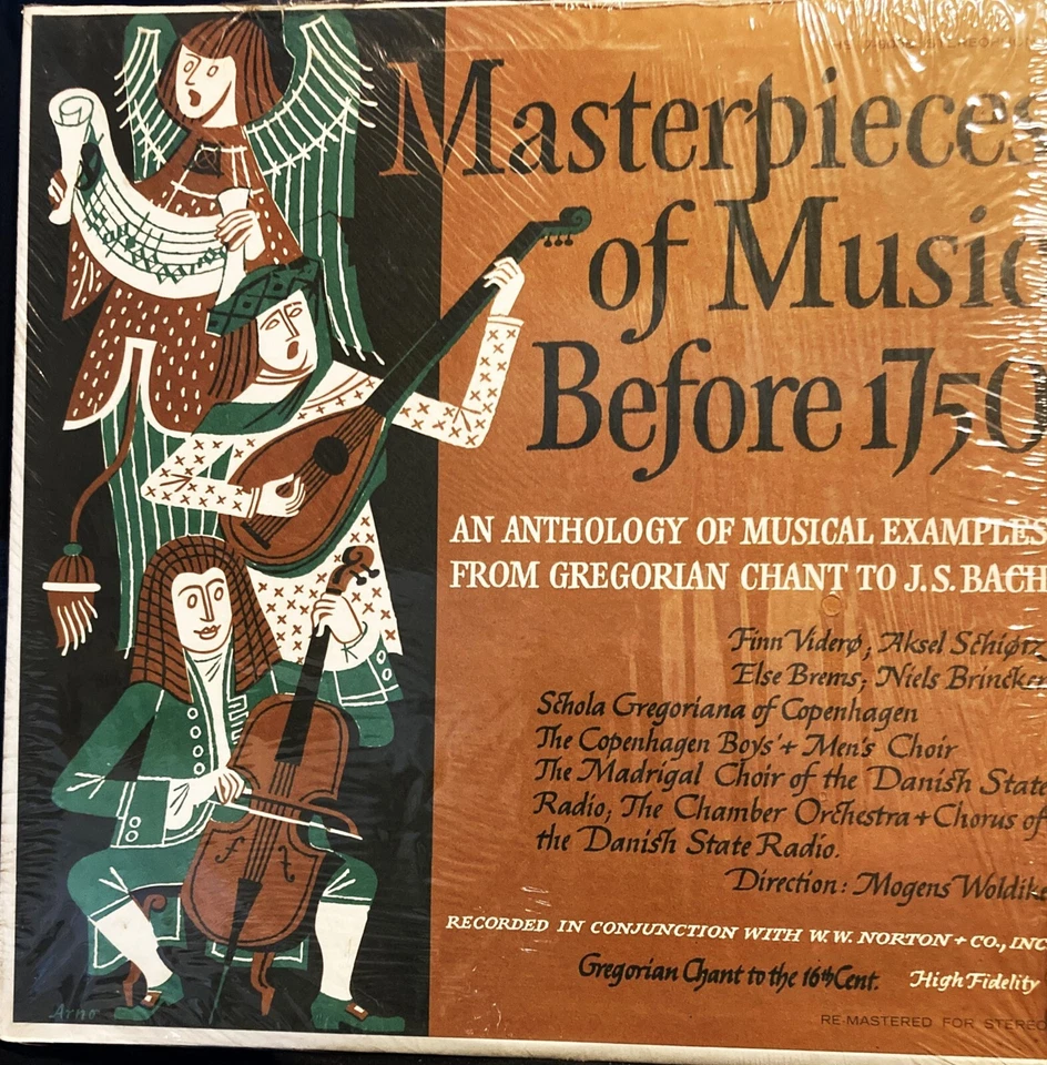 Masterpieces of Music Before 1750 to Bach MONO HS7-9039 VG+ Shrink LP PET RESCUE - Image 1 of 3