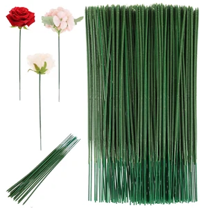 100 Pcs Plastic Flower Stems Artificial Floral Stems Flower Sticks Flower Wire G - Picture 1 of 7