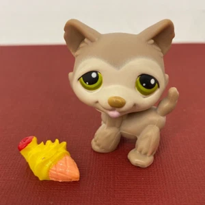 ❤ Littlest Pet Shop ❤ LPS #358 - AUTHENTIC Round n Round Pet Town : Husky Figure - Imagen 1 de 5