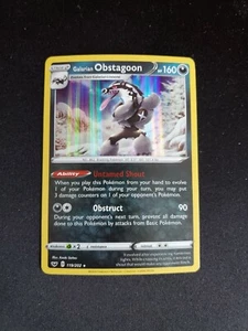 Galarian Obstagoon - Sword and Shield Holo Rare #119/202 - FREE SHIPPING NM/MT - Bild 1 von 2