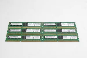 6X MICRON MT18JSF51272PZ-1G4D1AD 4GB 1RX4 PC3-10600R SERVER RAM(16GB) - Picture 1 of 2