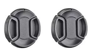 TWO(2) - 67mm Snap on Front Lens Cap Cover Black - Picture 1 of 4
