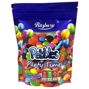 "RITZBURY PEBBLES PARTY TIME" Chocolate Buttons 180g Premium Quality FREE SHIPPI - Picture 1 of 1