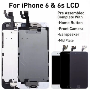 For iPhone 6S 6 Complete LCD Touch Screen Digitizer Replacement Part+Home Button - Picture 1 of 39