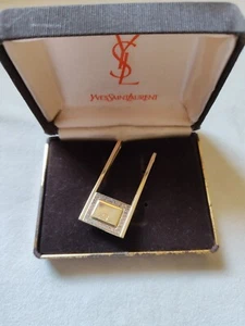 Vintage Yves Saint Laurent Geldklammer goldfarben wie besehen - Bild 1 von 10