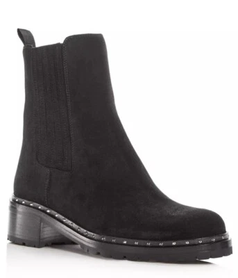 $850 Alexa Wagner AGENA Negro Gamuza Chelsea Botas Botines Vibram Talla 40 8.5-9 Foto 1 de 4