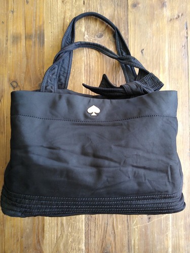 Borsa Kate Spade Designer Flatiron Maryanne Nera LgNylon Tote Aster Bag Soho Classic