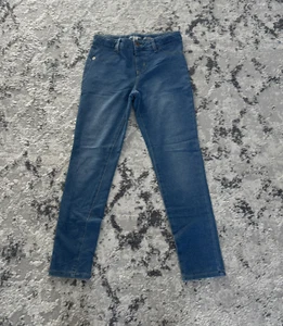 Girls' Mid-Rise Soft Knit Jeggings - Cat & Jack™ GIRLS SIZE LARGE (10/12) BLUE - Picture 1 of 10