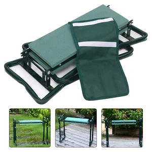 Heavy Duty Garden Kneeler and Seat Stool Garden Folding Bench with Stool Pouch - Picture 1 of 9