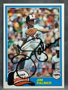 Jim Palmer HOF Signed 1981 Topps #210 Baltimore Orioles - Picture 1 of 3