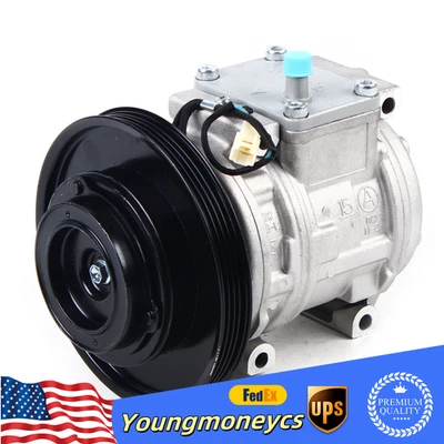 A/C Air Conditioner Compressors For Toyota Corolla I4 1.6L /1.8L 1990-1997 Foto 1 de 4