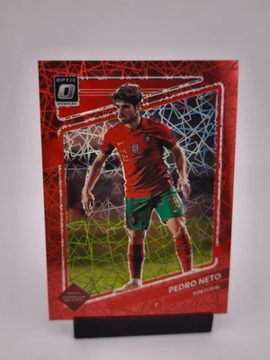 Pedro Neto RED LAZER COLOR MATCH 2021-22 Panini Donruss Portugal (A) - Image 1 of 2