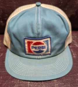 Vintage Pepsi Snapback Mütze Marke K Mesh Patch MADE IN USA Trucker - Bild 1 von 5