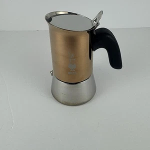 Bialetti Caffettiera Espresso Piano Cottura Acciaio Inox Oro 18/10 INOX 6 Tazze Italia - Foto 1 di 17