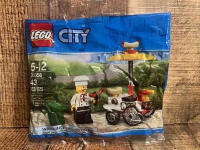 LEGO CITY 30356 Hot Dog Cart Stand Vendor NEW SEALED RETIRED - Image 1 of 4