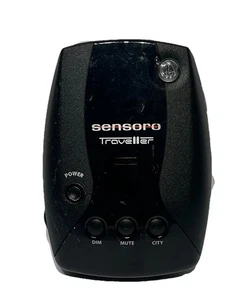 Vintage Sensoro Traveller Black Portable Alert Radar Detector  Tested Works - Picture 1 of 10