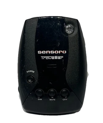Vintage Sensoro Traveller Black Portable Alert Radar Detector  Tested Works - Image 1 of 4