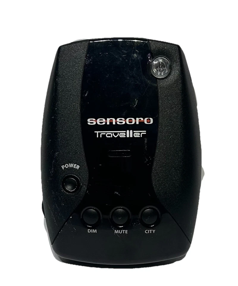 Vintage Sensoro Traveller Black Portable Alert Radar Detector  Tested Works - Image 1 of 4