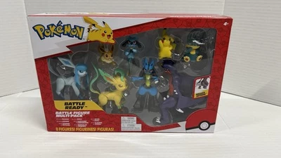 Boneco de batalha Pokemon 8 peças conjunto de presente figura Pikachu colecionáveis envio rápido - Imagem 1 de 4