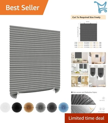 Persianas de ventana inalámbricas apagón sin taladro autoadhesivas se adapta a puertas de ventana luz... Foto 1 de 4