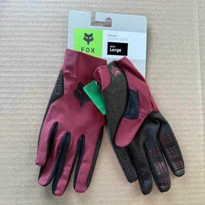 New Fox Racing Mens Flexair MTB Mountain Bike Gloves L $45 Rust Stretch Mesh - Image 1 of 4