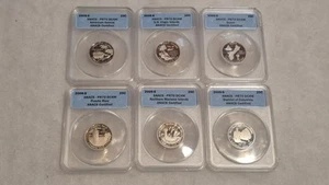 2009-S Proof PR70 DCAM 6 Coin Territories Quarter Set ANACS - Picture 1 of 9