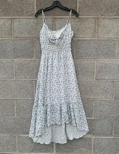 Neu mit Etikett Altard State High Low Maxi* Kleid schick geblümt blau weiß gefüttert Tasche Small - Bild 1 von 13