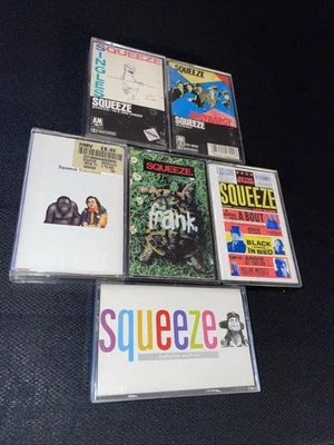 SQUEEZE 6 cassette lot Ridiculous Singles Frank Argybargy Round a bout Babylon Foto 1 de 4
