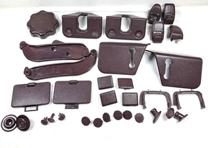 1987-1991 Toyota Camry WAGON MAROON Interior Trim LOT OEM Covers Coat Hooks Plug - Picture 1 of 19