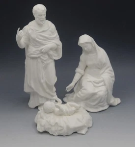 LENOX  1991  BISQUE CHINA NATIVITY HOLY FAMILY BABY JESUS VIRGIN MARY JOSEPH MIB - Picture 1 of 11