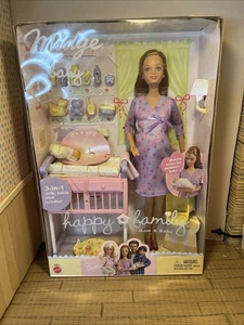 2002 Mattel Happy Family schwangere Midge und Baby Barbie Puppe-Neu im Karton 56663 - Bild 1 von 9