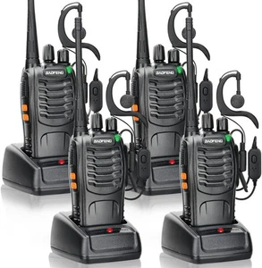 2/4X Baofeng Walkie Talkie BF-888S Radiotelefony Zestaw radiotelefonów ręcznych 16 kanałów - Zdjęcie 1 z 17