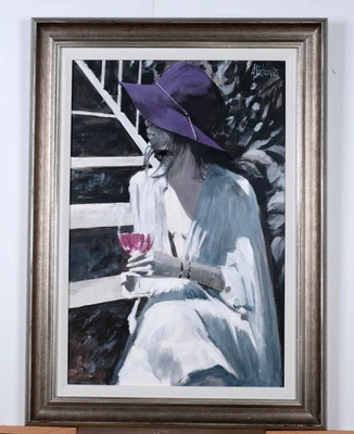 Aldo Luongo "Tarde de amatista" óleo a bordo en marco plateado tintado costaba $8,500 Foto 1 de 4