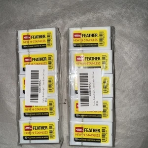 Feather High Stainless Platinum Coated Blades 200 count - Picture 1 of 3