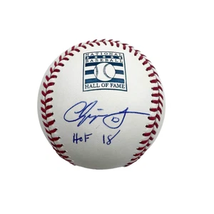 Autographed/Signed Chipper Jones HOF 18 Official MLB Baseball ROML JSA COA - Picture 1 of 4