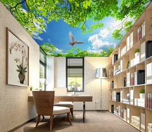 3D Sommerhimmel H2022 Decke Tapete Wandbilder Wandbild Aufkleber Deco Erin 23 - Picture 1 of 5