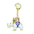 Porte-clés Feng Shui Power Elephant avec porte-clés amulette guerrier