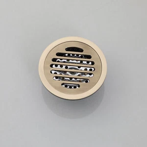 Scarico a pavimento doccia rifiuti nero cucina fiori intagliati bagno 4" - Foto 1 di 8