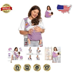 Lightweight Adjustable Baby Wrap Sling – Comfort and Convenience Up to 45 lbs - Picture 1 of 8